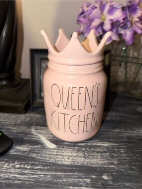 Rae Dunn Pink Ceramic Canister Base - Artisan Collection